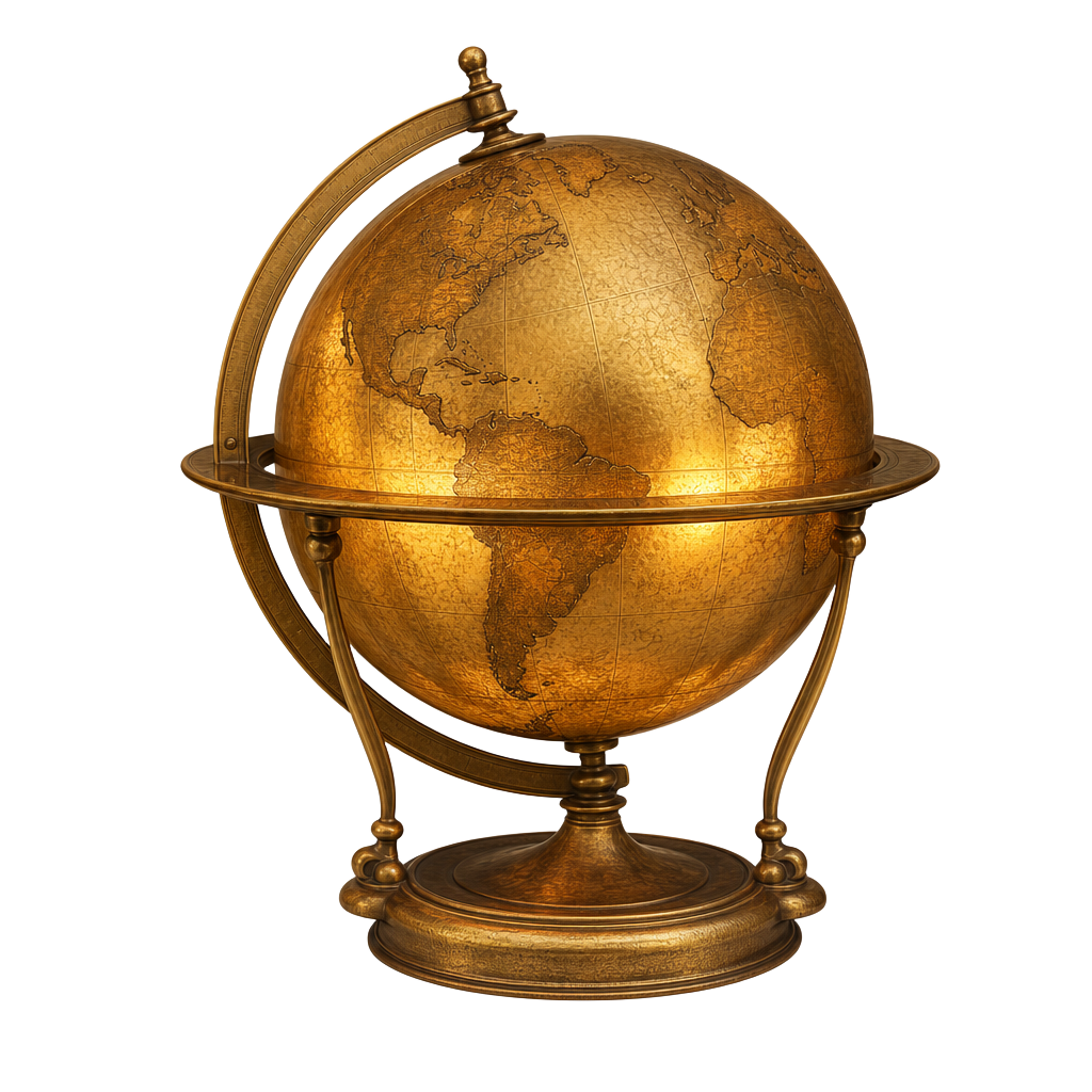 Mappemonde d'or — l'intelligence partenaire.